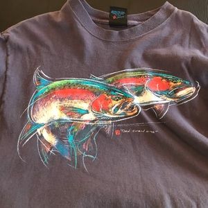 Artistry fish shirt- large